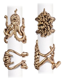 L'Objet, Haas Objects, Set of 4 Monster Ball napkin rings