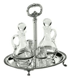 Schiavon, Impero accessories, Oval cruet w/tray