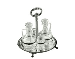 Schiavon, Impero accessories, Round cruet w/tray