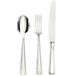 Schiavon, Deco' cutlery, silver plated, Soup spoon