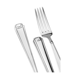 Schiavon, Deco' cutlery, silver plated, Serrated table knife