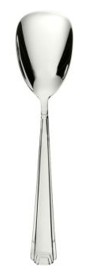 Schiavon, Deco' cutlery, silver plated, 6 ice cream spoons with gift box