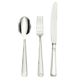 Schiavon, Deco' cutlery, silver plated, Fish fork