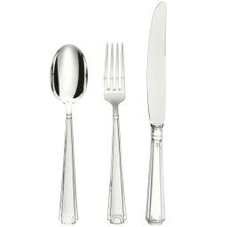 Schiavon, Deco' cutlery, silver plated, Serving fork