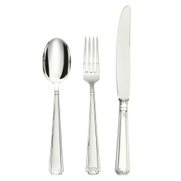 Schiavon, Deco' cutlery, silver plated, Salad fork