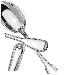 Schiavon, Francese cutlery, silver plated, Soup spoon