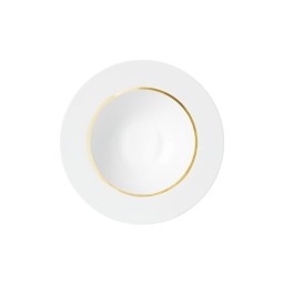 Sieger by Fürstenberg, Treasure Gold, Pasta rim plate flat