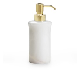 Labrazel, Alisa white, Pump dispenser - with pol brass pump