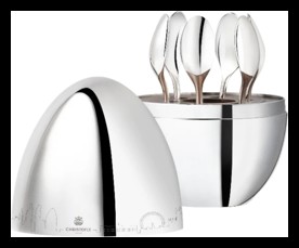 Christofle, Mood, MOOD LONDON, set of 6 espresso spoons