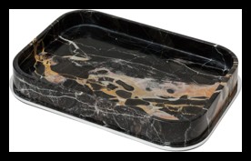 Giobagnara, Positano Marble Bathroom set, Rectangular valet tray large