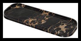 Giobagnara, Positano Marble Bathroom set, Long rectangular valet tray small