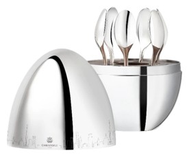 Christofle, Mood, MOOD SHANGHAI, set of 6 espresso spoons