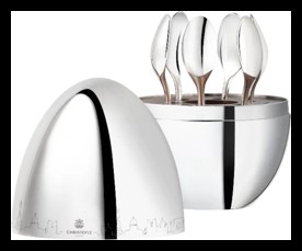 Christofle, Mood, MOOD PARIS, set of 6 espresso spoons