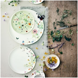 Rosenthal, Brillance Grand Air, Set of 2 combi cups with saucers and 2 coupe plates