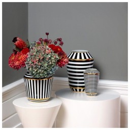 Sieger by Fürstenberg, Luna, Vase striped small