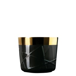 Sieger by Fürstenberg, Champagne goblets, Sip of Gold Noir Woven champagne goblet