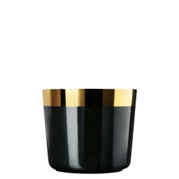 Sieger by Fürstenberg, Champagne goblets, Sip of Gold Noir Plain champagne goblet