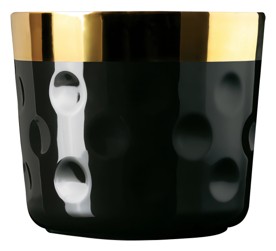 Sieger by Fürstenberg, Champagne goblets, Sip of Gold Noir Moon champagne goblet