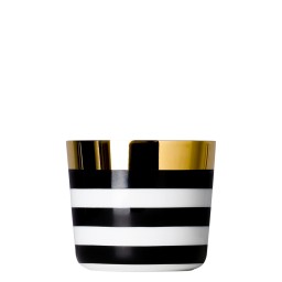 Sieger by Fürstenberg, Champagne goblets, Sip of Gold Ca` d`Oro cross stripes champagne goblet