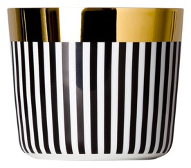 Sieger by Fürstenberg, Champagne goblets, Sip of Gold Ca` d`Oro vertical stripes champagne goblet