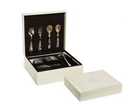 Schiavon, Cutlery packaging, Wooden box for 89 pieces