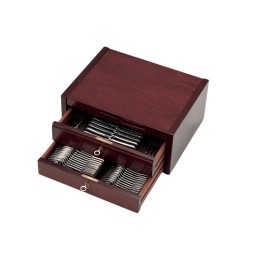 Robbe & Berking, Storage, Mahogany Cutlery chest for 69 Pieces