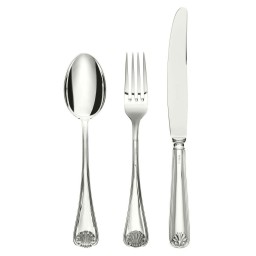 Schiavon, Conchiglia cutlery, silver plated, Dessert fork