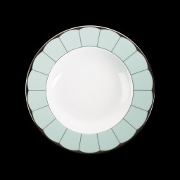 Haviland, Illusion Menthe, Rim soup plate, medium