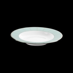 Haviland, Illusion Menthe, Rim soup plate, medium