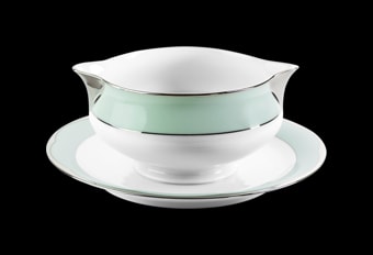 Haviland, Illusion Menthe, Sauce boat