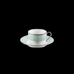 Haviland, Illusion Menthe, Teacup and saucer