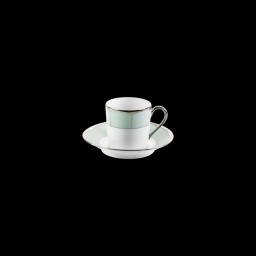 Haviland, Illusion Menthe, Coffee cup and saucer