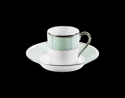 Haviland, Illusion Menthe, Espresso cup and saucer