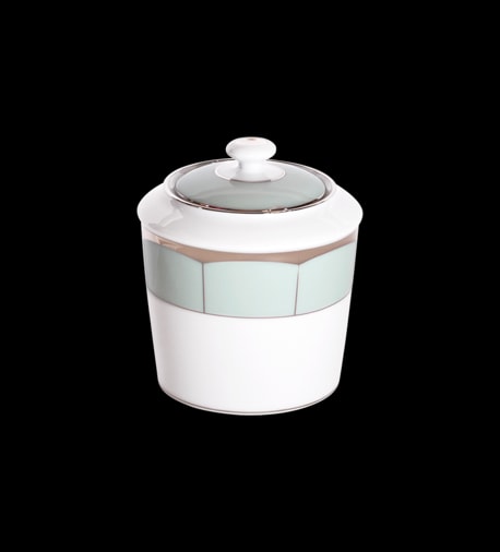 Haviland, Illusion Menthe, Sugar bowl