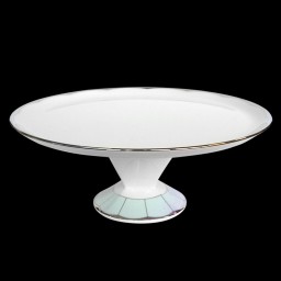 Haviland, Illusion Menthe, Footed cake platter