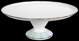 Haviland, Illusion Menthe, Footed cake platter