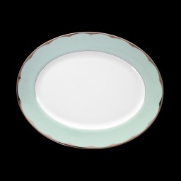 Haviland, Illusion Menthe, Oval platter, large
