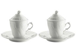 Ginori 1735, Vecchio Ginori, Set of 2 espresso cups and saucers