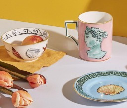Ginori 1735, Il viaggio di Nettuno, Set of 4 bread plates