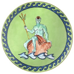 Ginori 1735, Il viaggio di Nettuno, Presentation plate