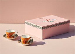 Ginori 1735, Il viaggio di Nettuno, Set of 2 tea cups and saucers