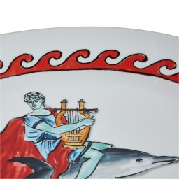 Ginori 1735, Il viaggio di Nettuno, Oval platter Dolphin