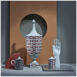 Ginori 1735, Labirinto, Set of 2 espresso cups and saucers
