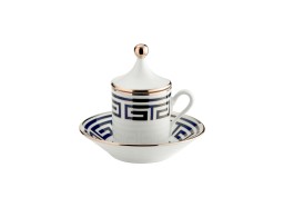 Ginori 1735, Labirinto, Set of 2 espresso cups and saucers