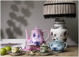 Ginori 1735, Oriente Italiano, Set of 2 espresso cups and saucers