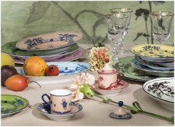 Ginori 1735, Oriente Italiano, Set of 2 espresso cups and saucers