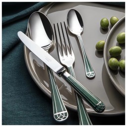 Christofle, Talisman Green cutlery, silver plated, Dinner fork