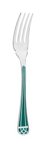 Christofle, Talisman Green cutlery, silver plated, Fish fork