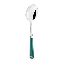 Christofle, Talisman Green cutlery, silver plated, Salad serving spoon