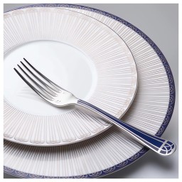 Christofle, Talisman Blue cutlery, silver plated, Dessert fork